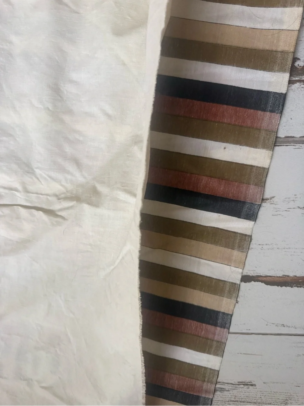 Vintage 1970s era mod design Vera brand drape set.